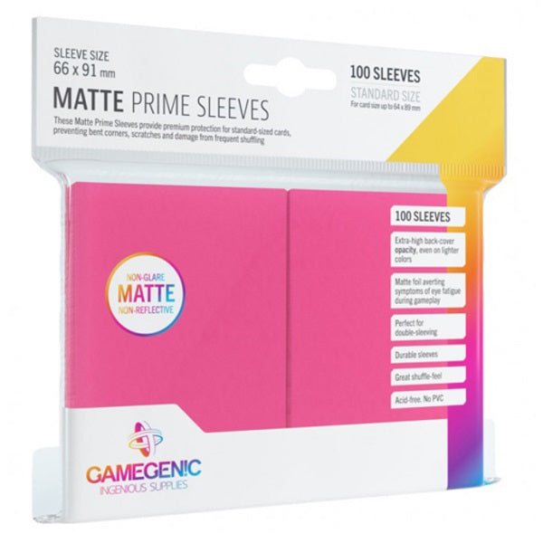 Gamegenic Matte Prime Sleeves Pink