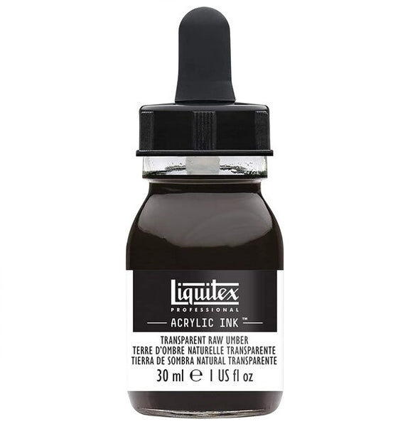 Liquitex Liquid Acrylic Ink Colour 30ml Transparent Raw Umber 4260333