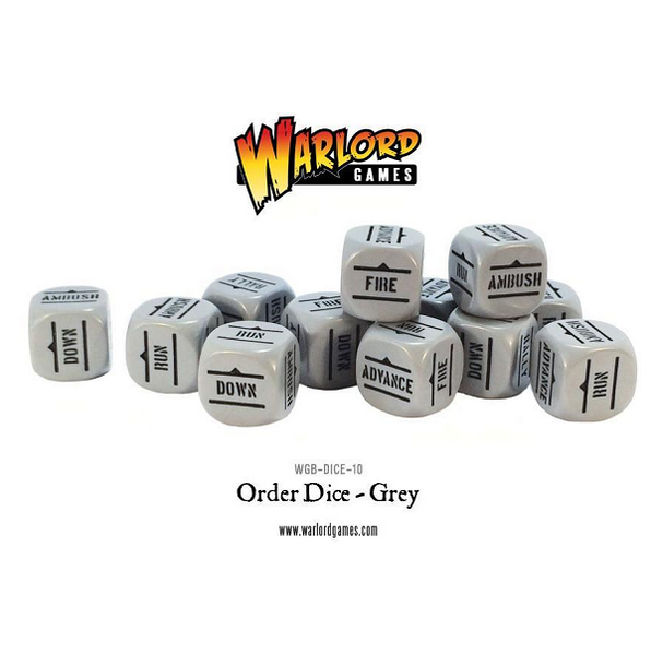 Bolt Action: Orders Dice pack - Grey*