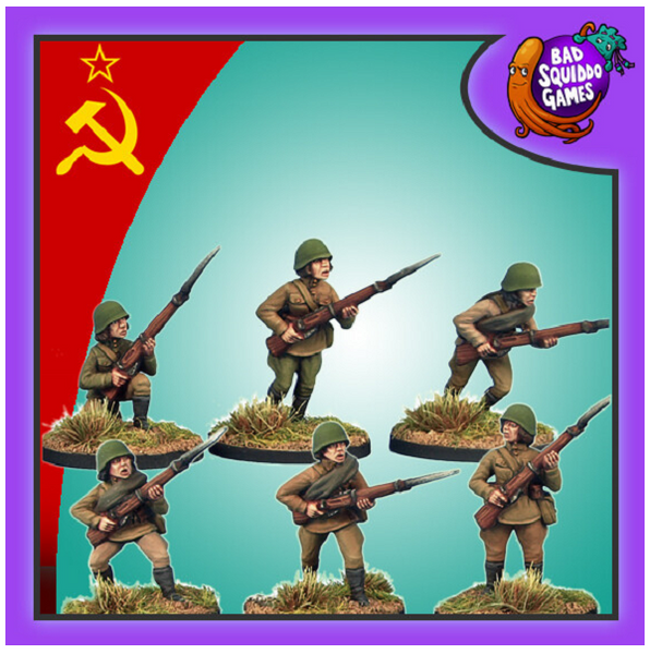 Soviet Riflewomen Infantry With Rifles