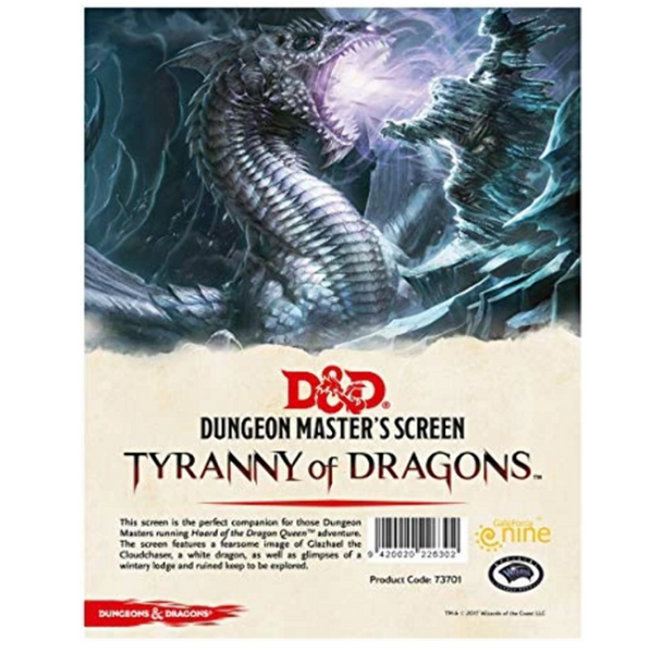 Tyranny of Dragons Dungeon Master's Screen