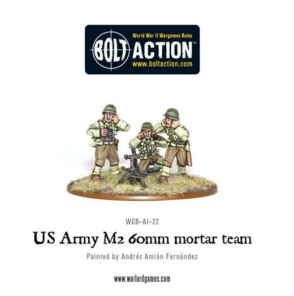 US Army 60mm Light Mortar Team - Grim Dice Tabletop Gaming