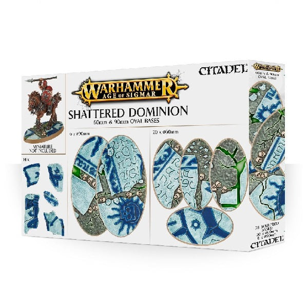 60mm & 90mm Oval Bases, Shattered Dominions - Grim Dice Tabletop Gaming