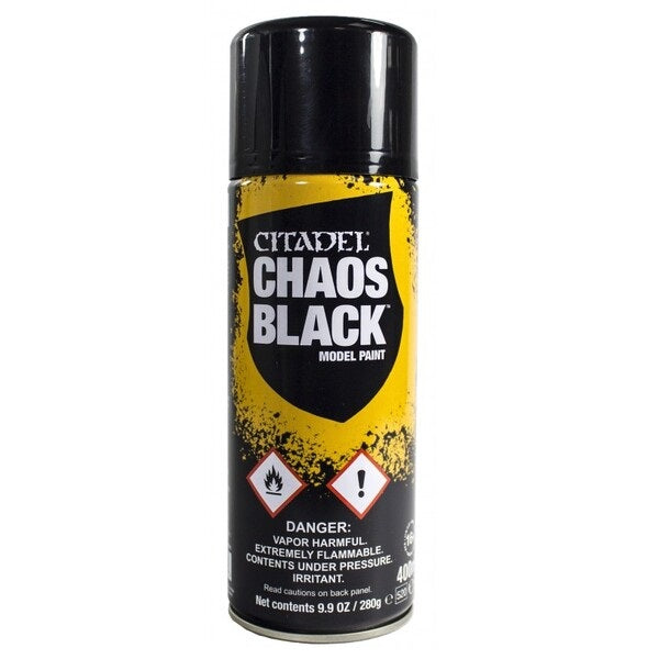 Chaos Black Spray* - Grim Dice Tabletop Gaming