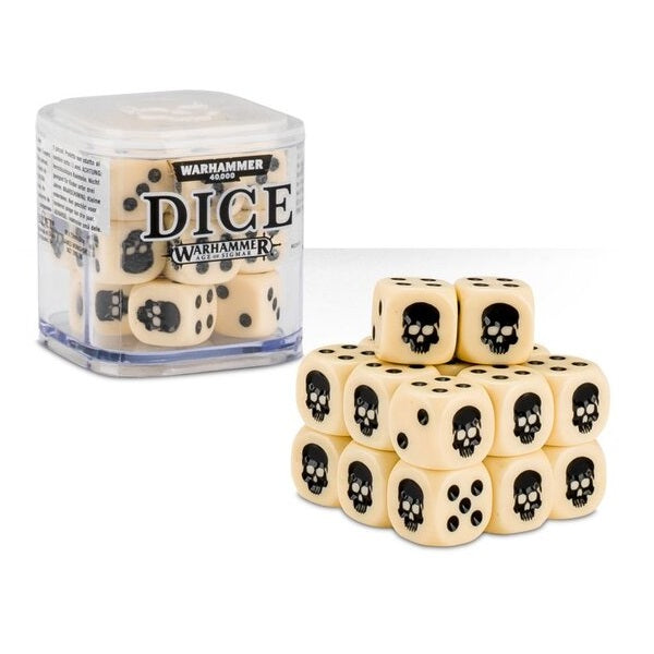 D6 Dice Cube - Bone*